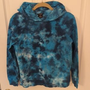 Blue Tie-Dye Kids Hoodie